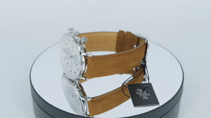 Pilot 41 - Ivory / Brown Suede