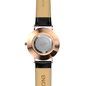 Levante - Rose Gold / Black Leather
