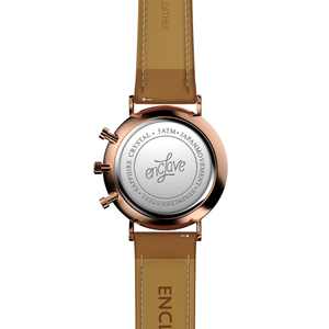 Pilot 41 - Navy / RoseGold / Brown Suede