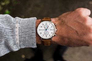 Pilot 41 - Ivory / Brown Suede