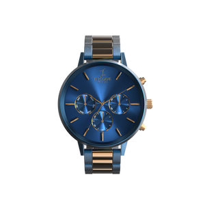 Moira - Blue Sunray / Blue / Blue-Rose Gold Link