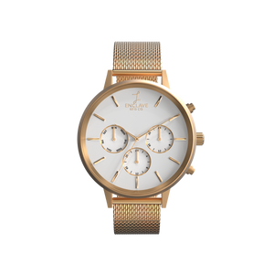 Moira - White / Rose Gold / Rose Gold Mesh
