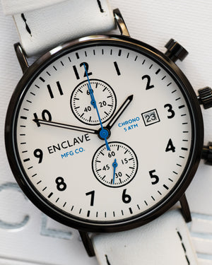 Pilot 41: Black/White Leather