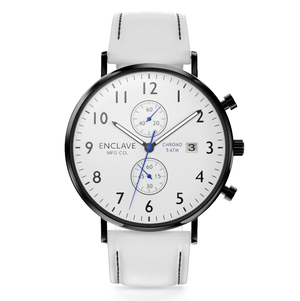 Pilot 41: Black/White Leather
