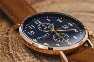 Pilot 41 - Navy / RoseGold / Brown Suede