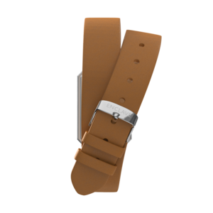 Aurora - White Marble / Silver / Brown Leather