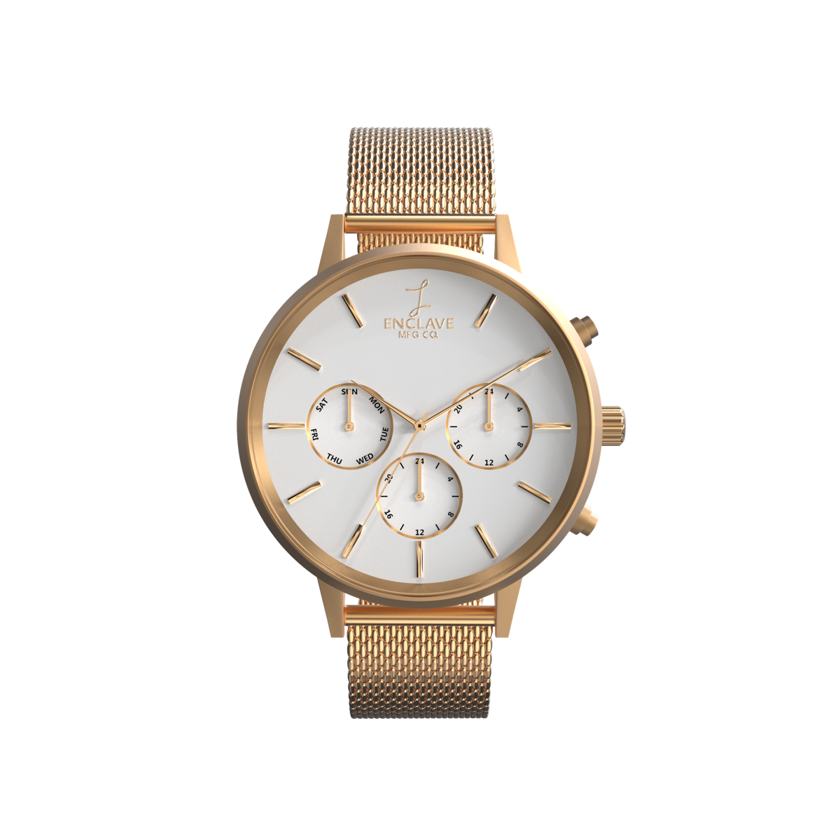 Moira - White / Rose Gold / Rose Gold Mesh