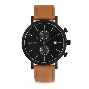 The Chrono - Gunmetal / Brown Suede