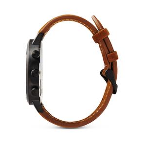 The Chrono - Gunmetal / Brown Suede