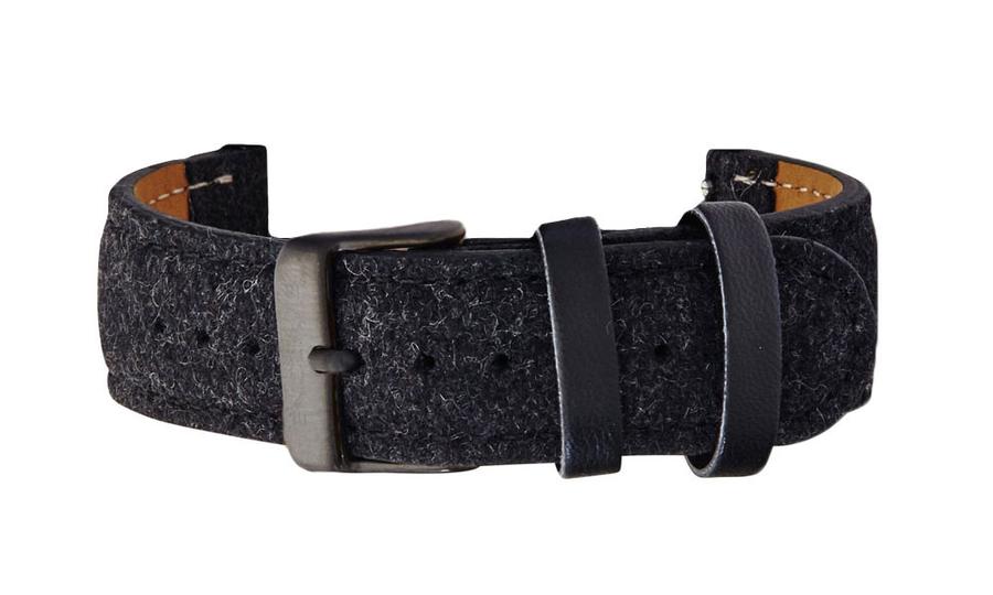 Black Tweed Strap