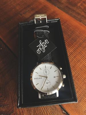 The Chrono - Silver / Black Tweed
