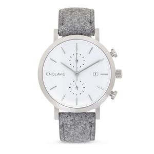 The Chrono - Silver / Grey Tweed